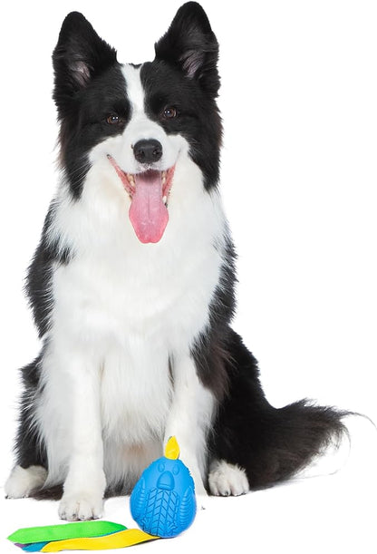 Arm & Hammer for Pets Super Treadz Large Rooster Dental Chew Toy for Dogs - Dog Dental Toys Help Reduce Plaque & Tartar Buildup Without Brushing - Safe for Dogs up to 35 Lbs