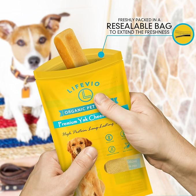 Premium Himalayan Yak Cheese Dog Chews - Long Lasting Sticks | 100% Natural Chews Made with Himalayan Yak Milk, Pink Salt, and Lime Juice | (1 Stick - Extra Large)