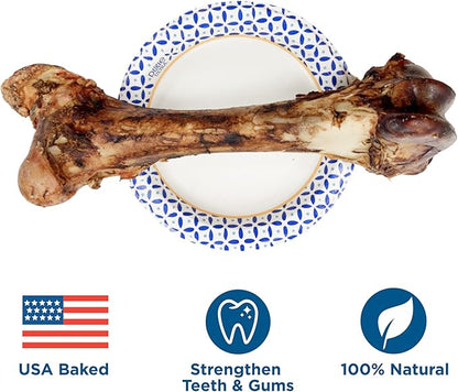 Best Bully Sticks Meaty Monster Jumbo Dog Bone - All-Natural, USA Baked Large Dog Bone Chew - Promotes Dental Health - Single-Ingredient, 100% Grass-Fed Beef Femur Bone