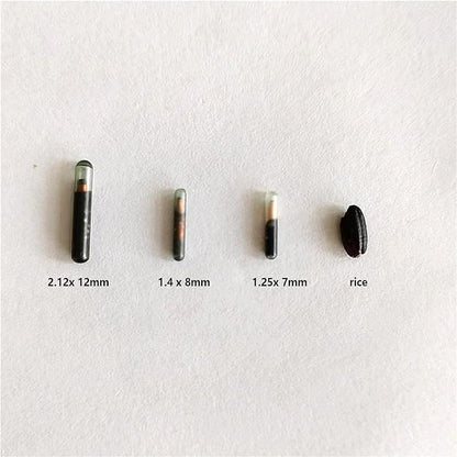 100 pack Pet ID Microchip for Dogs and Cats Identification and Registration 1.4X8 MM 134.2Khz ISO 111784/5