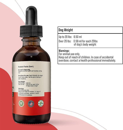 Ancient Pet Liver - Advanced Liver Support Supplement for Dogs - Liquid Delivery for Better Absorption - Milk Thistle, Dandelion, Artichoke & More!