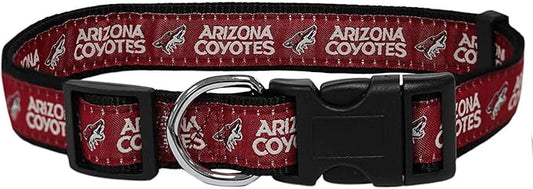 Pets First COY-3036-LGNHL Arizona Coyotes Collar for Dogs & Cats, Large. - Adjustable, Cute & Stylish! The Ultimate Hockey Fan Collar!, Large (18-28" Length x 1" Width)