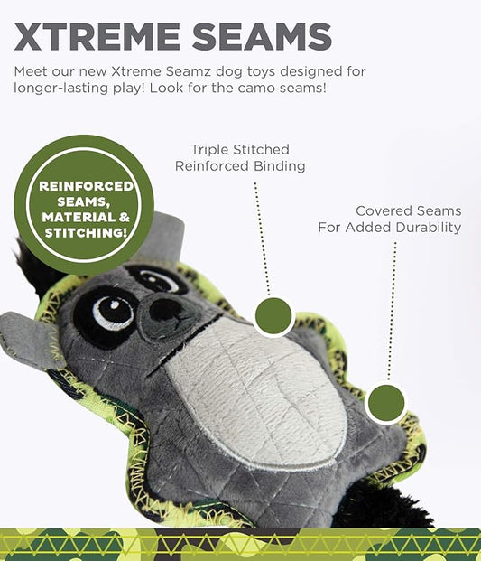 Outward Hound Xtreme Seamz Lemur Squeaky Dog Toy - Reinforced Dense Stuffing Plush Toy