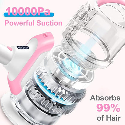 Pet Grooming Vacuum Hair: Dog Hair Grooming Kit - Professional Dog Vacuum - Deshedding Vac for Pet