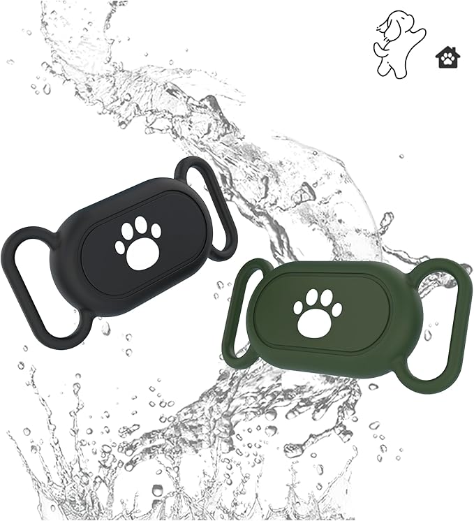 5 Pack Dog Collar Holder Compatible with Samsung Galaxy Smarttag 2,Waterproof Silicone Tracker Case Holder for Samsung Galaxy Smart Tag 2,Anti-Scratch Pet Dog Cat Collar Smarttag2 Case