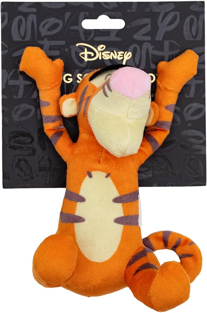 Buckle-Down Disney Dog Toy, Winnie The Pooh Tiggers Arms Up Sitting Pose Pet Toy, Plush