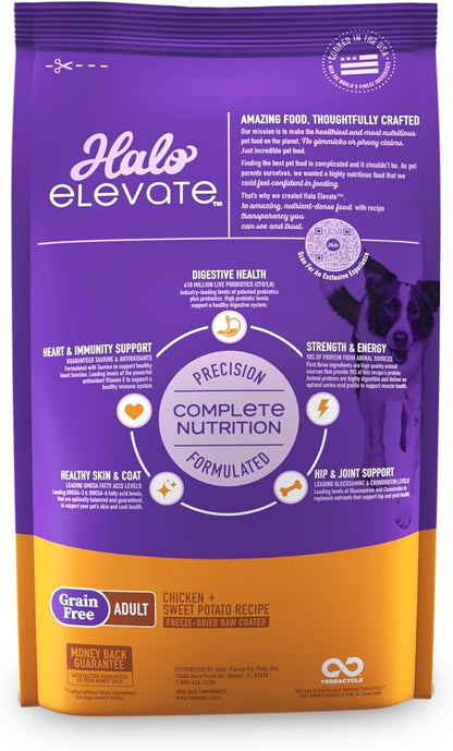 Halo Elevate Dry Dog Food, Grain Free Chicken Recipe, 3.5lb