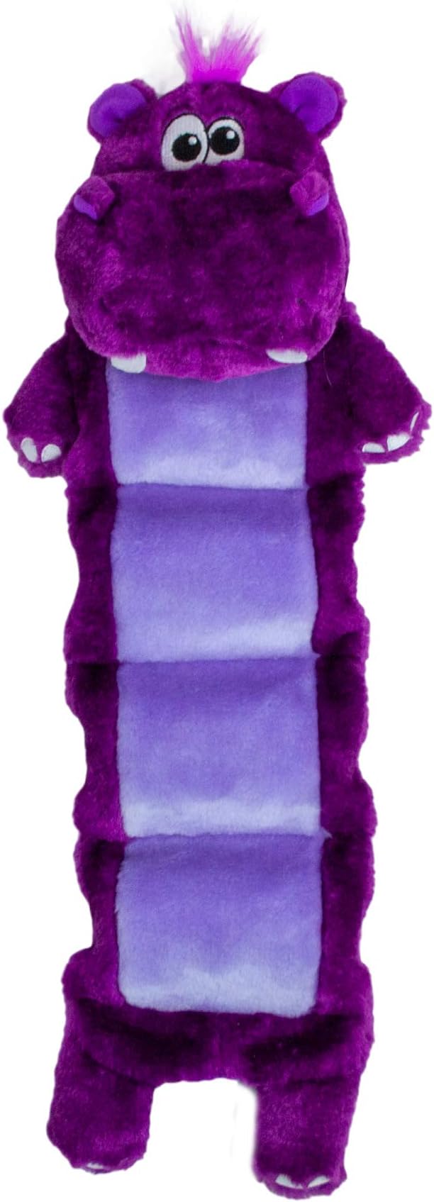 Outward Hound Squeaker Palz Plush Hippo Dog Toy, XL