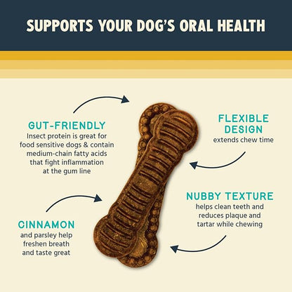 Jiminy's Dental Chews for Dogs, Cinnamon, Small, 20ct (Pack of 1)
