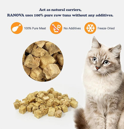 Freeze-Dried Chicken Training Treats for Dogs and Cats | 270 Treats, 4oz Single Ingredient, Raw, Healthy, All Natural, Recyclable Packaging (Salmon)