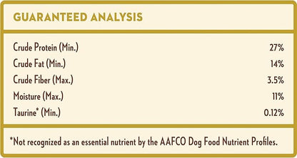 Whole Earth Farms Natural Grain Free Dry Kibble, Wholesome and Healthy Dog Food, Chicken and Turkey Recipe - 4 LB Bag