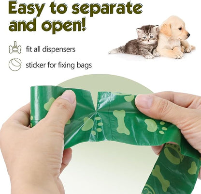 Dog Poop Bags Biodegradable Scented: Leak Proof Dog Waste Bags With 1 Dispenser, Eco-Friendly 34 Rolls Refills 25Bags/Roll Poop Bags for Dog - 850 Counts