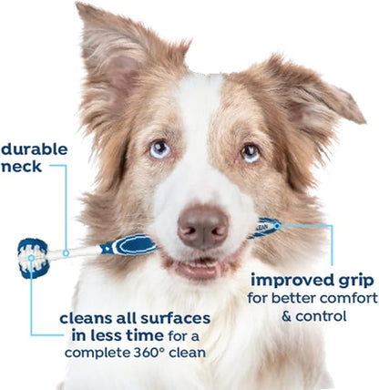 Fresh Breath Certified Wellness Collection Vet Strength Oral Care Kit for Large Dogs - Removes Plaque & Tartar - Freshens Bad Dog Breath - Teeth Cleaning Kit