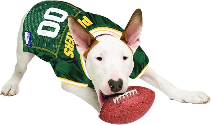 NFL Green Bay Packers Dog Jersey, Size: X-Small. Best Football Jersey Costume for Dogs & Cats. Licensed Jersey Shirt