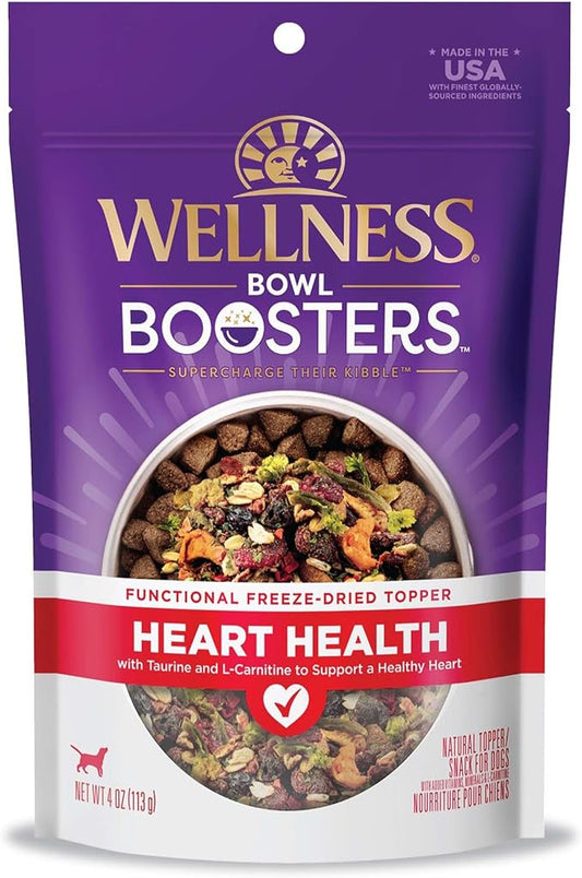 Wellness CORE Bowl Boosters Heart Health Dog Food Topper, 4 Ounce Bag
