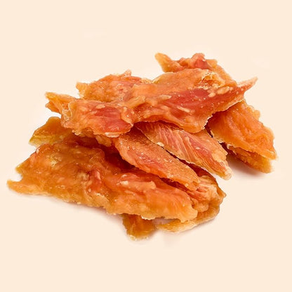 Chicken Jerky Dog Treats 8 oz, Rawhide-Free, Grain-Free, Made with Real Breast, Healthy, Long-Lasting and Great Tasting Treat