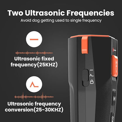 Newest Ultrasonic Dog Trainer Device – Bark Deterrent – Dog Training and Behavior Aids (Black)
