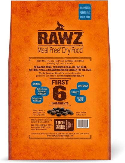 Rawz Meal Free Dry Dog Food (3.5 lb, Chicken,Salmon & Whitefish)