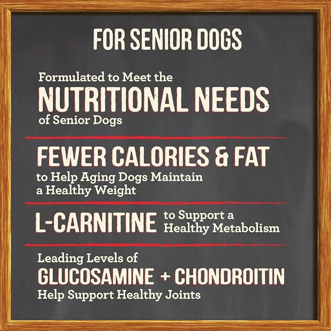 Merrick Senior Dry Dog Food with Real Meat 10 Pound (Pack of 1)
