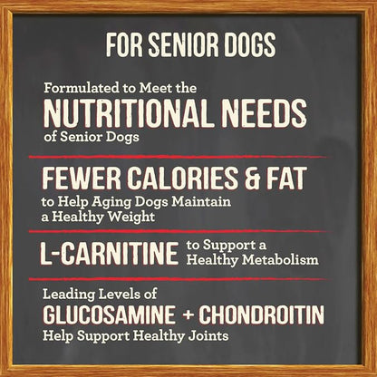 Merrick Senior Dry Dog Food with Real Meat 10 Pound (Pack of 1)