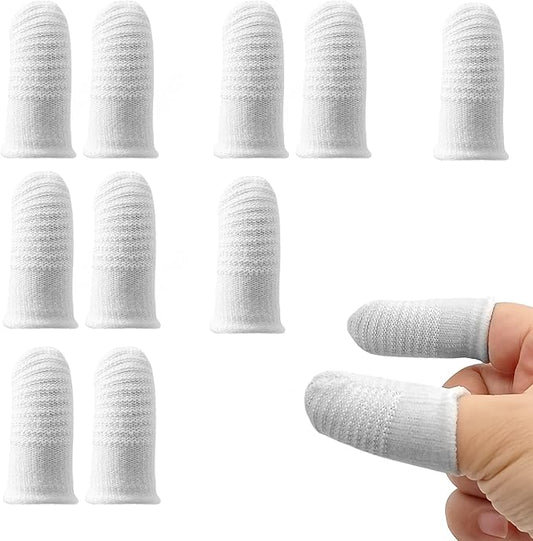 6 Pairs Pet Toothbrushes Finger Toothbrush Teeth Oral Cleaning Dental Care for Dog Cats Teeth Cleaning Washable Comfortable Durable Cotton and Nylon Toothbrush(12Pcs, White)