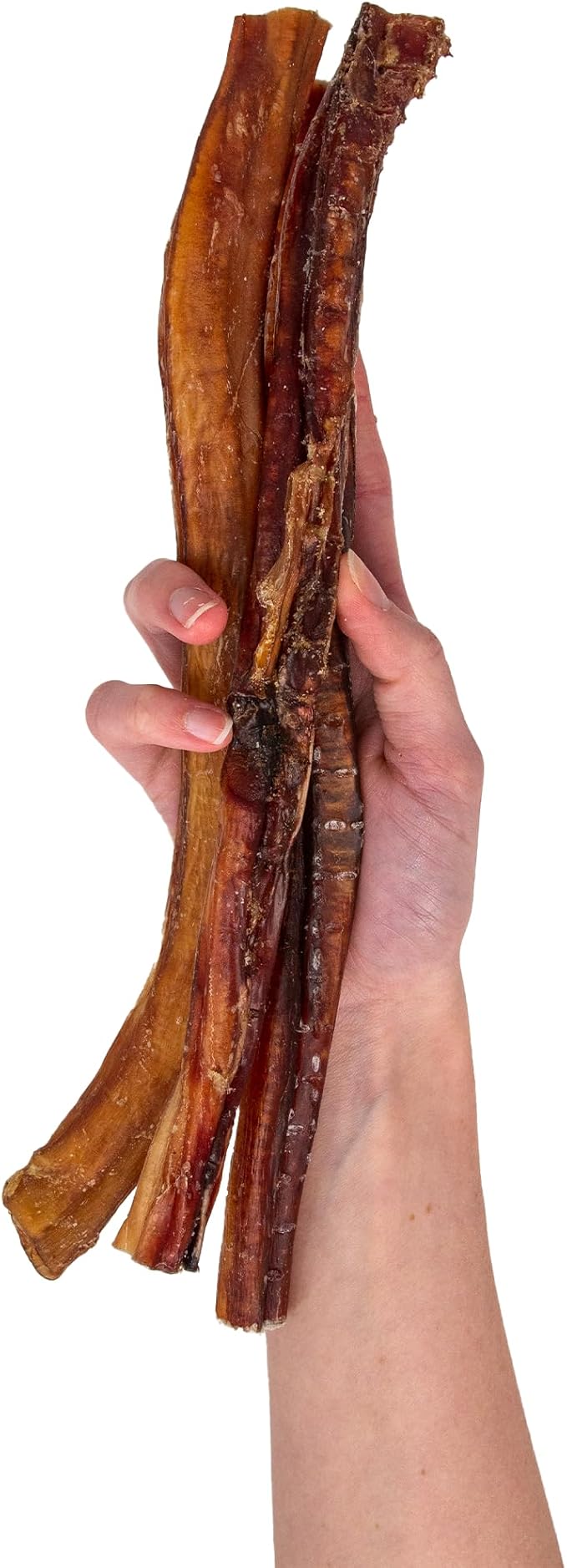 Pupford Thick Bully Sticks for Dogs & Puppies, Smoked for Improved Smell, Natural, Long-Lasting, Single Ingredient Chews for Medium & Large Breeds (12", 4 Count)