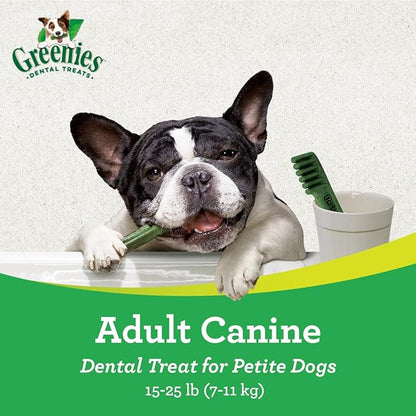 Greenies Original Petite Natural Dental Care Dog Treats, 12 oz. Pack (20 Treats)