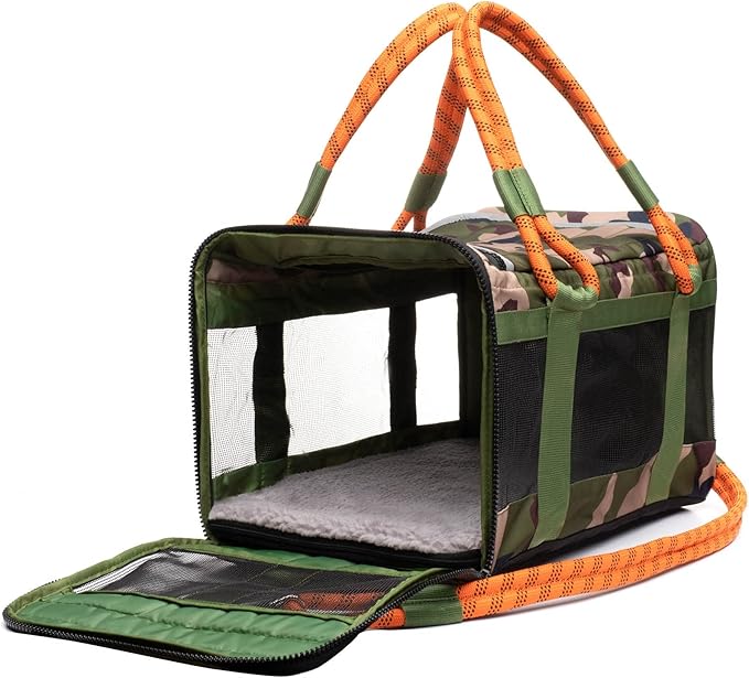 ROVERLUND Airline-Compliant Pet Carrier | includes Leash | Suitable for Pets up to 20lbs