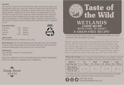 Taste Of The Wild Grain Free Real Meat Recipe Premium Wet Canned Stew Dog Food (12) 13.2 oz. Cans