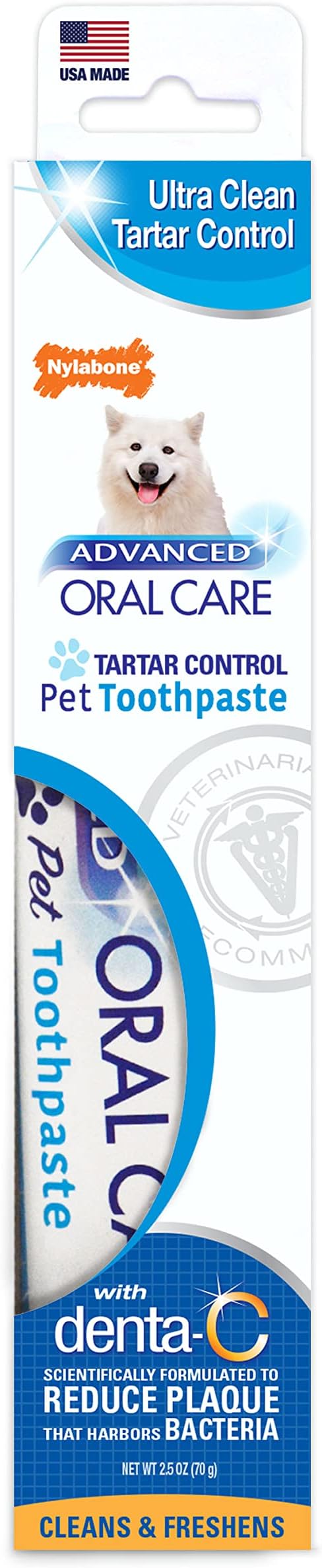 Nylabone Advanced Oral Care Tartar Control Dog Toothpaste Original 2.5 oz. (1 Count)