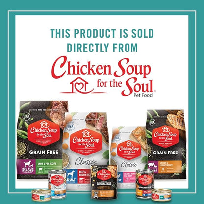 Chicken Soup for the Soul Pet Food Grain Free Salmon & Sweet Potato - Dry Dog Food 4LB - Soy, Corn & Wheat Free, No Artificial Flavors or Preservatives
