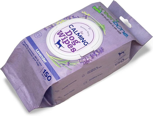 Calming Dog Wipes Lavender Scented 150 Wipes