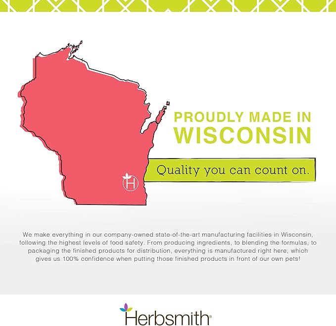 Herbsmith Glimmer - Dog Healthy Skin and Coat + Dog Treatment for Dry Itchy Skin - Omega-3 Supplement for Dogs - 60ct Large Chews