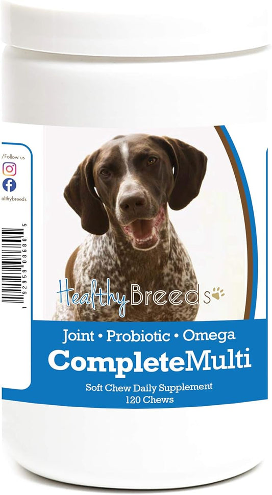 Healthy Breeds German Shorthaired Pointer All in One Multivitamin Soft Chew 120 Count