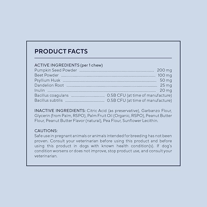 Pawfy Anal Gland Relief Chews | Stops Scooting | Stool Problems | Odors | with Fibre & Probiotics