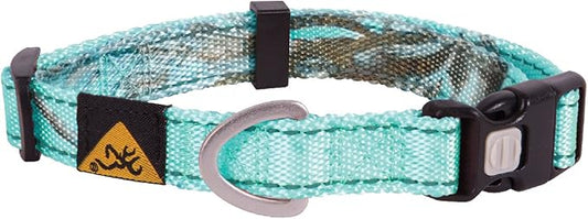 Browning Classic Webbing Collar Realtree Seaglass Small Teal