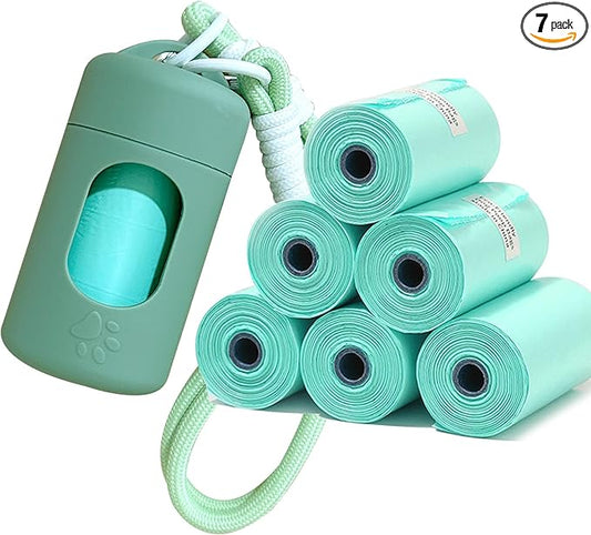 A&H ZIER Poop Bags Holder with Portable Colorful Lanyard, Soft-touch Dog Poop Bags Dispenser Dog Waste Bags, Compatible with any Dog Walking Accessories