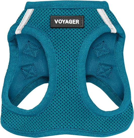 Voyager Step-in Air Dog Harness - All Weather Mesh Step in Vest Harness for Small and Medium Dogs and Cats by Best Pet Supplies - Harness (Turquoise), S (Chest: 14.5-16")