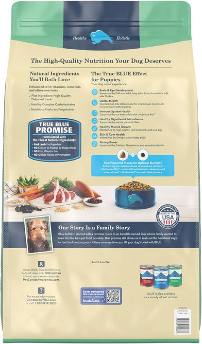 Blue Buffalo Life Protection Formula Natural Puppy Dry Dog Food, Lamb and Oatmeal 34-lb