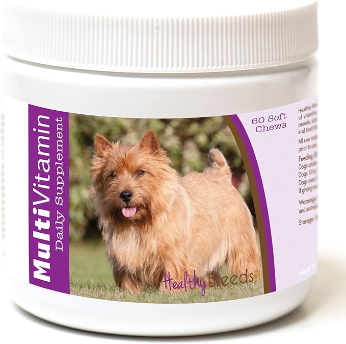 Healthy Breeds Norwich Terrier Multi-Vitamin Soft Chews 60 Count