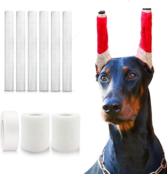 ziyue Doberman Dog Ear Posting Kit, Dog Ear Stand Up Support Tool, Dog Ear Tap for Doberman Pinscher Dog