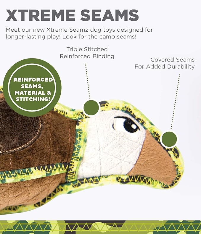 Outward Hound Xtreme Seamz Vulture Squeaky Dog Toy - Reinforced Dense Stuffing Plush Toy