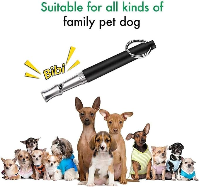 6 Pack Dog Whistle with Lanyard Stop Neighbors Dog from Barking Adjustable Ultrasonic Silent Dog Whistle Professional Dog Training Whistles for Dog Daily Training
