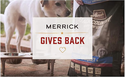 Merrick Slow-Cooked BBQ Premium Healthy Real Meat Grain Free Canned Dog Food, Texas Style With Braised Beef - (Pack of 12) 12.7 oz. Cans