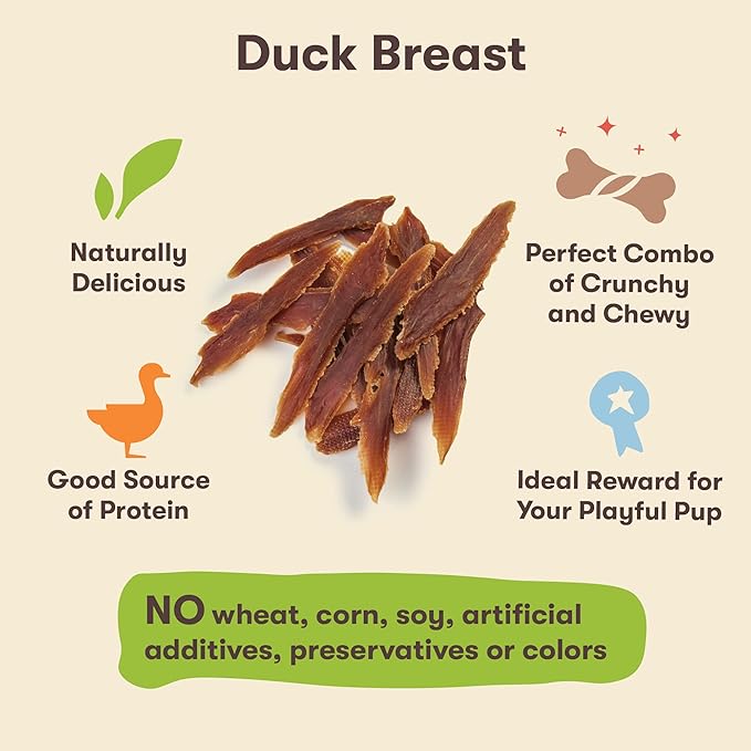 Pet 'n Shape Duck Breast Jerky Dog Treats - 16 Ounce