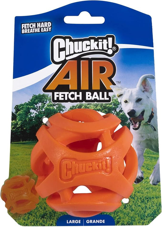 Chuckit Air Fetch Ball Dog Toy, Large (3 Inch Diameter), for dogs 60-100 lbs
