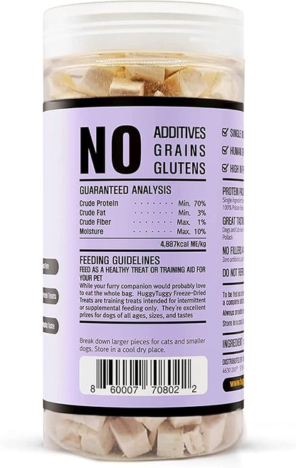 Freeze Dried Treats Pollack Fish for Dog and Cat - Natural Single Ingredient, Pet Food Pet Treat High Protein - No Fillers, Preservatives, or Additives, Gluten and Grain Free - 3.35 Oz