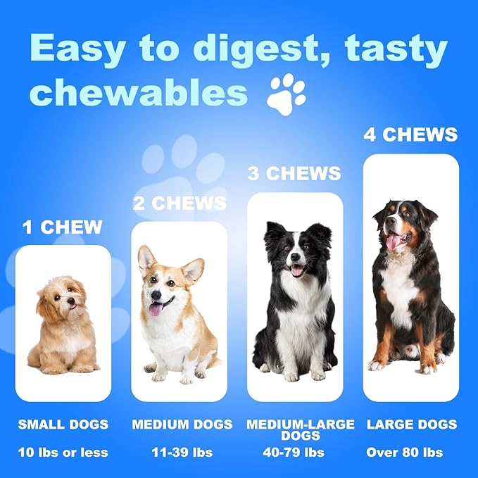 Dog Allergy Relief Chews, Itch Relief and Probiotics for Dogs, Fish Oil Omega 3, Seasonal Allergies, Itchy Skin Relief, Anti Itch Treats, Immune Health Supplement (Chicken, 120 Chews)
