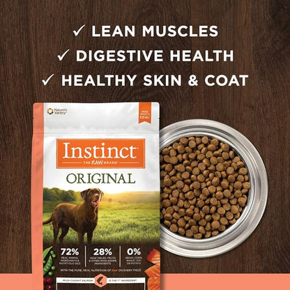 Instinct Original Grain Free Recipe with Real Salmon Natural Dry Dog Food, 20 lb. Bag