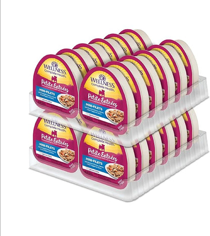 Wellness Natural Pet Food Petite Entrees Mini Fillets Grain Free Natural Wet Small Breed Dog Food, Roasted Chicken, Carrots & Red Peppers, 3-Ounce Cup (Pack of 24)